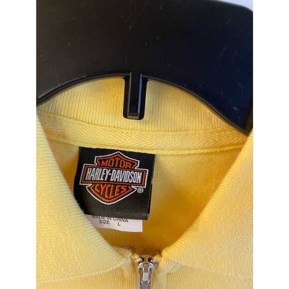 Harley Davison polo sleeveless top large - Picture 2 of 7